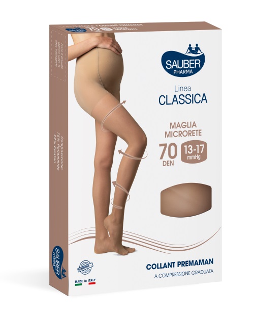 SAUBER COLLANT PREMAMAN 140 DENARI MAGLIA MICRORETE NEUTRO BEIGE 3 LINEA CLASSICA - Farmacianumberone.it