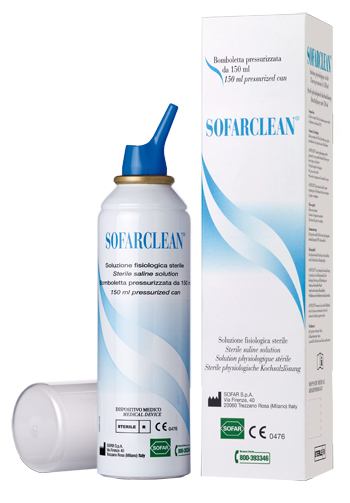 SOLUZIONE FISIOLOGICA SOFARCLEAN 150ML IN BOMBOLETTA PRESSURIZZATA - Farmacianumberone.it