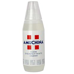 DISINFETTANTE IGIENIZZANTE A BASE DI IPOCLORITO DI SODIO ANTIMICROBICO AD AMPIO SPETTRO D'AZIONE AMUCHINA LIQUIDA 100% 500 ML - Farmacianumberone.it
