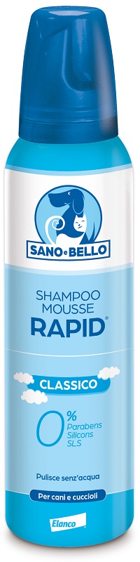 SANO E BELLO SHAMPOO MOUSSE RAPID CLASSICO FLACONE 300 ML PER LAVAGGIO SENZ'ACQUA - Farmacianumberone.it