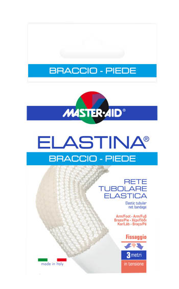 RETE TUBOLARE ELASTICA IPOALLERGENICA MASTER-AID ELASTINA BRACCIO/PIEDE 3 MT IN TENSIONE CALIBRO 4 CM - Farmacianumberone.it