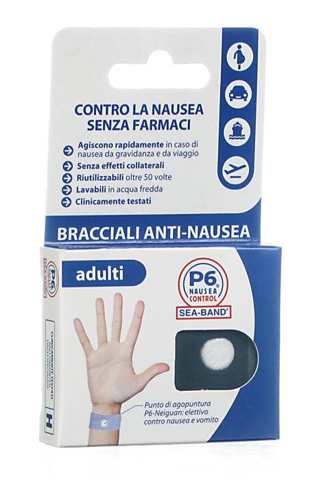 BRACCIALE ANTI NAUSEA PER ADULTI P6 NAUSEA CONTROL 2 PEZZI - Farmacianumberone.it