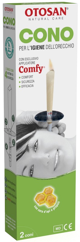 OTOSAN CONO PER L'IGIENE DELLE ORECCHIE OTOSAN+PROPOLI 2 PEZZI - Farmacianumberone.it