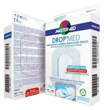 MEDICAZIONE COMPRESSA AUTOADESIVA DERMOATTIVA IPOALLERGENICA AERATA MASTER-AID DROP MED 7X5 5 PEZZI - Farmacianumberone.it
