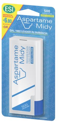 ESI ASPARTAME MIDY 500 COMPRESSE CON DISPENSER - Farmacianumberone.it