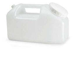 CONTENITORE A TANICA PER LA RACCOLTA DELLE URINE 24 ORE,IN POLIETILENE TRASPARENTE+TAPPO A VITE CON SCALA GRADUATA DA 500 A 2500ML - Farmacianumberone.it