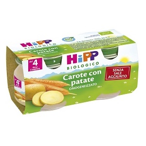 HIPP BIO HIPP BIO OMOGENEIZZATO CAROTE CON PATATE 2X80 G - Farmacianumberone.it