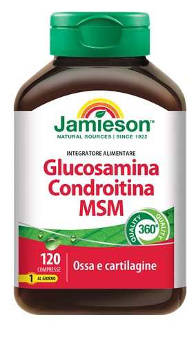 JAMIESON GLUCOSAMINA CONDROITINA MSM 120 COMPRESSE - Farmacianumberone.it