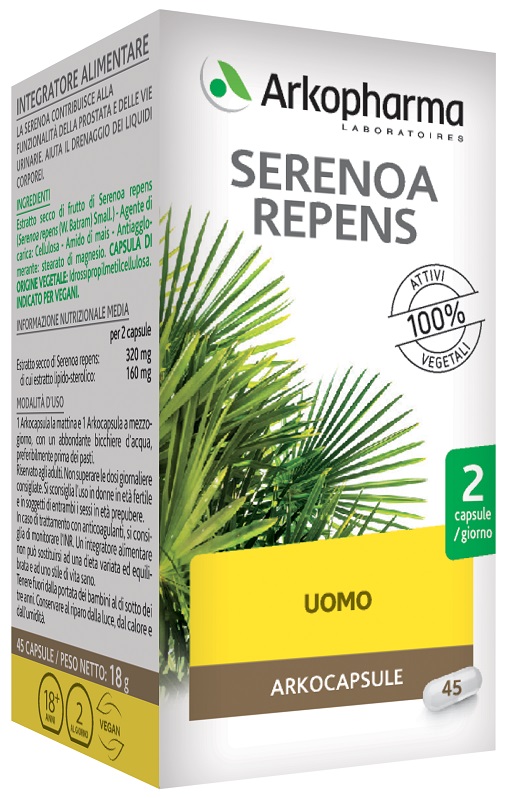 SERENOA REPENS 45 VEGI CAPSULE - Farmacianumberone.it
