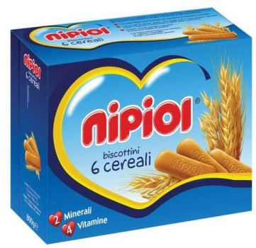 NIPIOL BISCOTTINI 6 CEREALI 800 G - Farmacianumberone.it