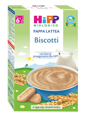 HIPP BIO PAPPA LATTEA BISCOTTI 250 G - Farmacianumberone.it