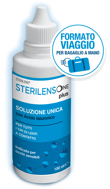 SOLUZIONE UNICA STERILENS ONE PLUS CON ACIDO IALURONICO 100 ML - Farmacianumberone.it