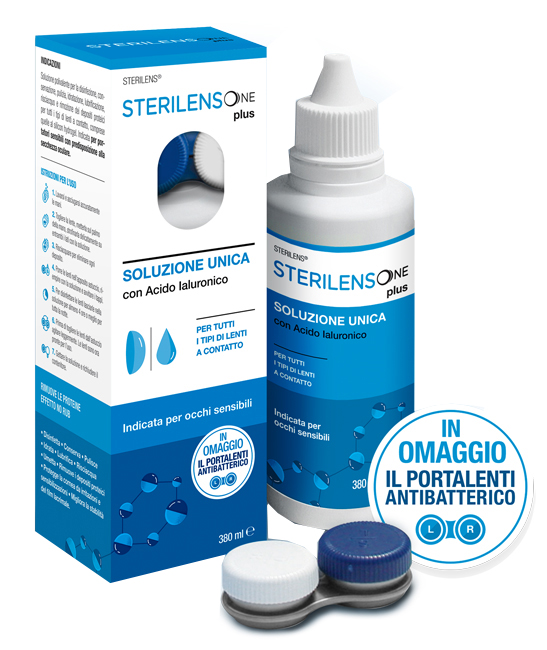 SOLUZIONE UNICA STERILENS ONE PLUS CON ACIDO IALURONICO 380 ML - Farmacianumberone.it