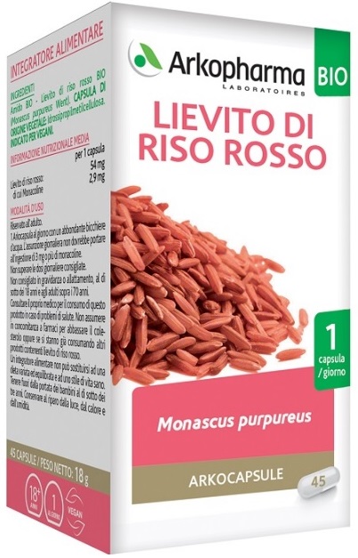 ARKO CAPSULE LIEV RISO ROSSO 45 CAPSULE - Farmacianumberone.it