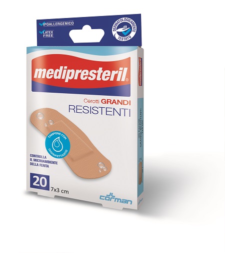 CEROTTO MEDIPRESTERIL RESISTENTI MEDI 7X2CM 20 PEZZI - Farmacianumberone.it