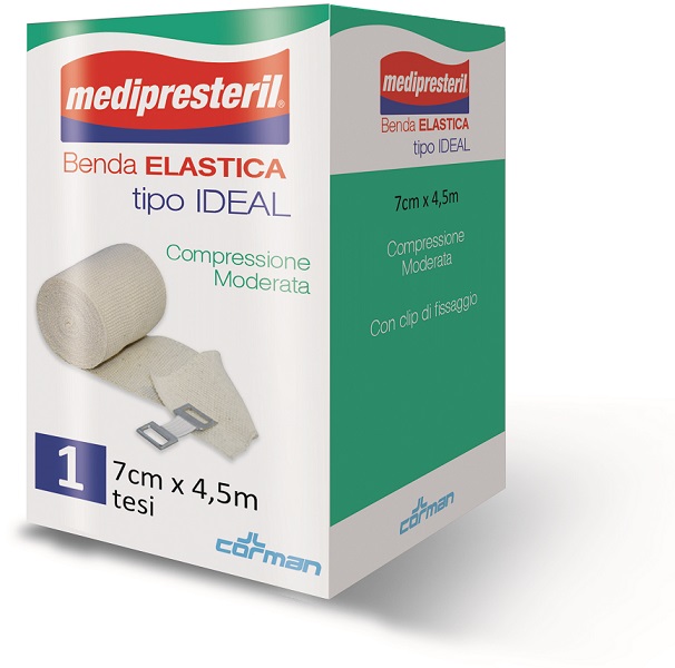 BENDA ELASTICA MEDIPRESTERIL IDEAL CM7X45MT - Farmacianumberone.it