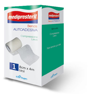 BENDA ADESIVA MEDIPRESTERIL 8X400 CM - Farmacianumberone.it