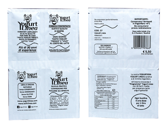 YOGURT LINEA FERMENTI LIOFILIZZATI 4 BUSTINE DA 6,5 G - Farmacianumberone.it