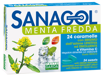 SANAGOL MENTA FREDDA 24 CARAMELLE - Farmacianumberone.it