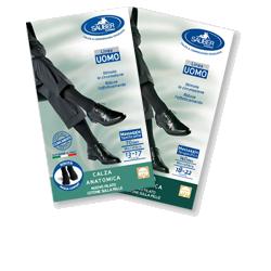 CALZA UOMO COTONE 140 DENARI MEDIA BLU - Farmacianumberone.it