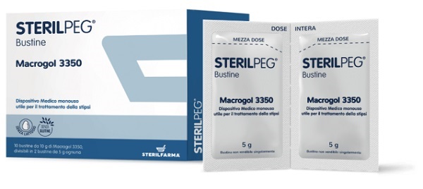 STERILPEG MACROGOL 3350 10 BUSTINE BIPARTITE 10 G - Farmacianumberone.it
