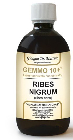 GEMMO 10+ RIBES NERO 500 ML LIQUIDO ANALCOLICO - Farmacianumberone.it