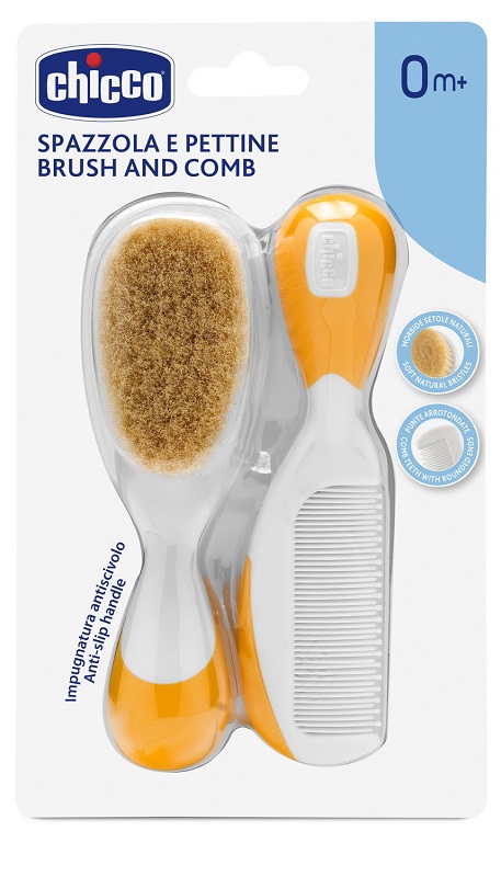 CHICCO SPAZZOLA + PETTINE ARANCIONE - Farmacianumberone.it