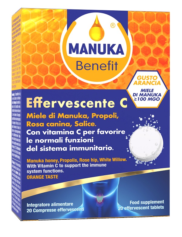 MANUKA BENEFIT EFFERVESCENTE C 20 COMPRESSE - Farmacianumberone.it
