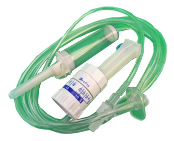 DEFLUSSORE CON REGOLATORE DI FLUSSO A GRAVITA' CON PERFORATORE 5/250ML - Farmacianumberone.it