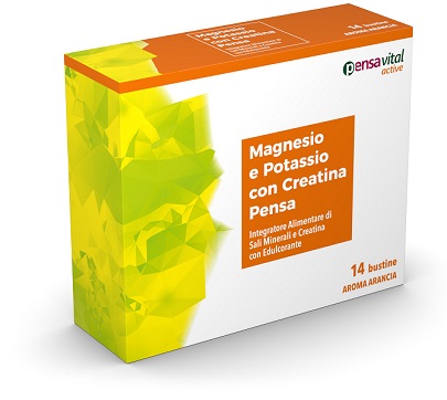 MAGNESIO E POTASSIO CON CREATINA ARANCIA PENSA 14 BUSTINE - Farmacianumberone.it