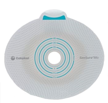 PLACCA PER UROSTOMIA COLOSTOMIA ILEOSTOMIA SENSURA MIO CLICK SISTEMA A DUE PEZZI FLANGIA 70 MM FORO RITAGLIABILE 10-65 MM 5 PEZZI - Farmacianumberone.it