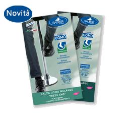 CALZA UOMO MELANGE 140 DENARI TAGLIA PICCOLA VERDE INGLESE - Farmacianumberone.it