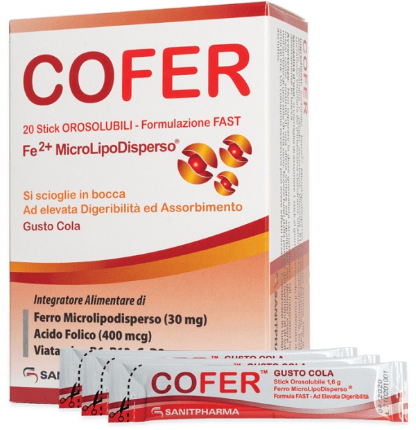 COFER 20 STICK OROSOLUBILI DA 1,6 G GUSTO COLA - Farmacianumberone.it