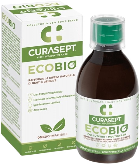 CURASEPT COLLUTORIO ECOBIO 300 ML PHARMADENT - Farmacianumberone.it