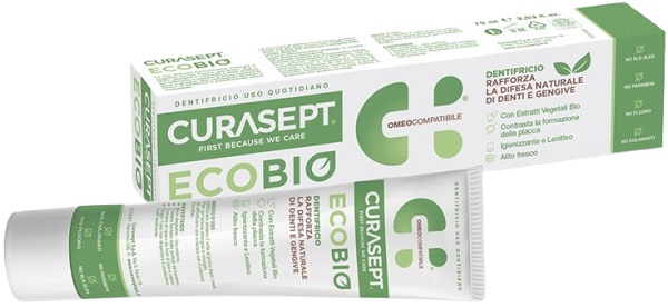 CURASEPT PHARMADENT ECOBIO DENTIFRICIO 75 ML - Farmacianumberone.it