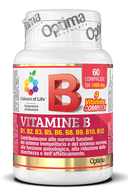 COLOURS OF LIFE VITAMINE B COMPLEX 60 COMPRESSE 1000 MG - Farmacianumberone.it
