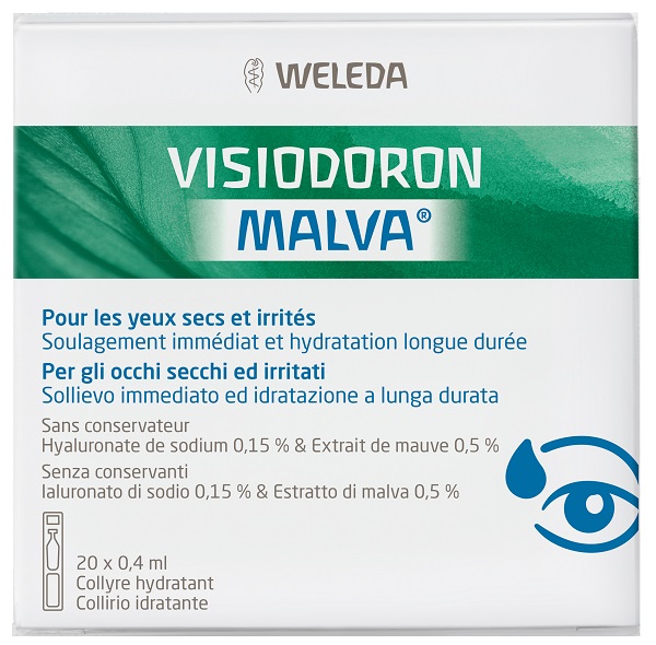 GOCCE OCULARI VISIODORON MALVA 20 MONODOSE DA 0,4 ML - Farmacianumberone.it