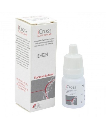 ICROSS GOCCE OCULARI SOLUZIONE OFTALMICA ACIDO IALURONICO CROSS-LINKATO 0,2% 8 ML - Farmacianumberone.it