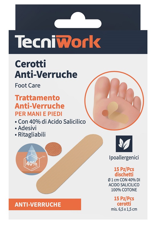CEROTTI ANTI VERRUCHE PIEDI 15 + 15 PEZZI - Farmacianumberone.it