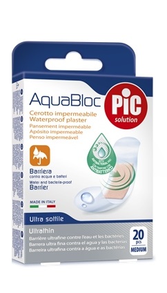 CEROTTO PIC AQUABLOC 19X72MM ANTIBATTERICO 20 PEZZI - Farmacianumberone.it