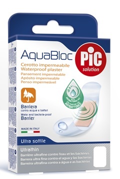 CEROTTO PIC AQUABLOC 10X10CM ANTIBATTERICO 5 PEZZI - Farmacianumberone.it