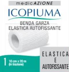 BENDA GARZA ELASTICA ICOPIUMA AUTOFISSANTE CM 10 X 20 MT - Farmacianumberone.it