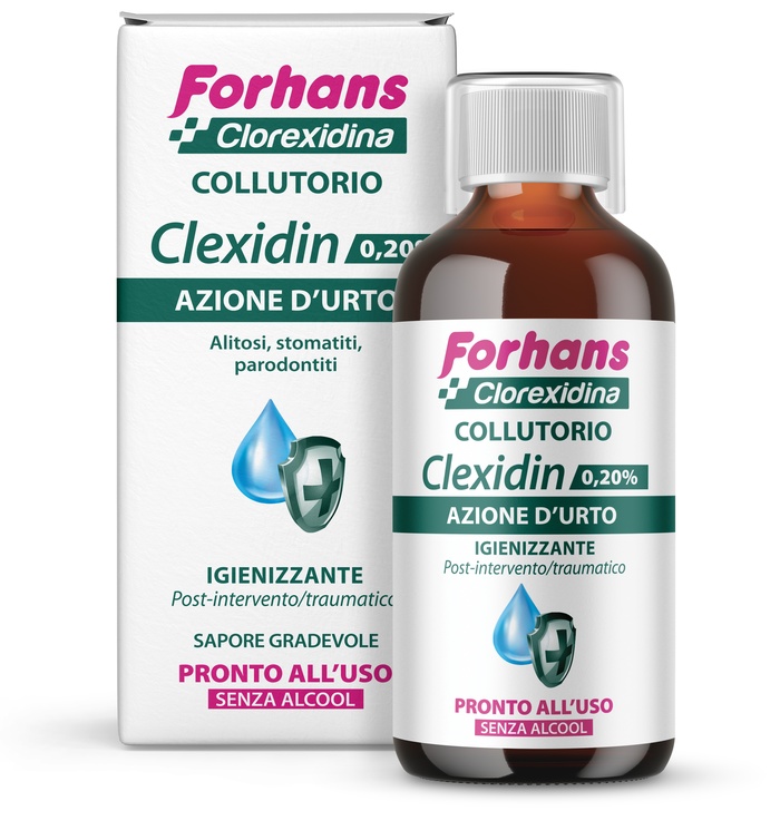 FORHANS CLEXIDIN 0,20 SENZA ALCOOL 200 ML - Farmacianumberone.it