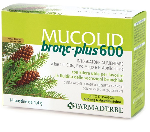 MUCOLID BRONC 600 PLUS 14 BUSTINE GRANULARE - Farmacianumberone.it