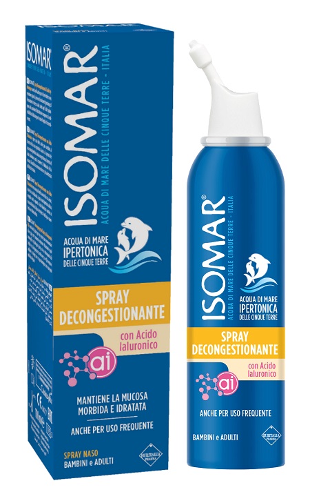 ISOMAR SPRAY DECONGESTIONANTE ACIDO IALURONICO 100 ML - Farmacianumberone.it