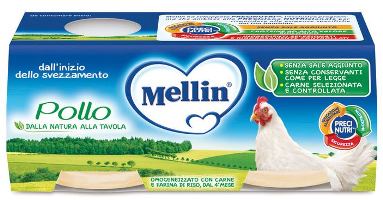 MELLIN OMOGENEIZZATO POLLO 2X120 G - Farmacianumberone.it