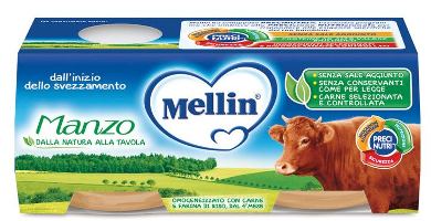 MELLIN OMOGENEIZZATO MANZO 2X120 G - Farmacianumberone.it