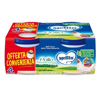 MELLIN OMOGENEIZZATO POLLO 4X80 G - Farmacianumberone.it