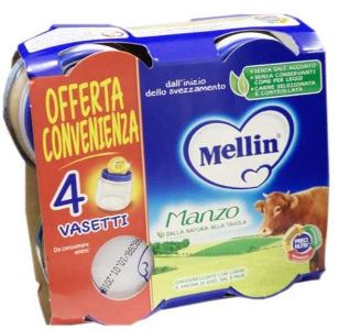 MELLIN OMOGENEIZZATO MANZO 4X80 G - Farmacianumberone.it