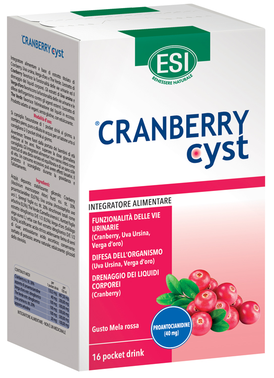 ESI CRANBERRY CYST POCKET DRINK 16 BUSTINE - Farmacianumberone.it